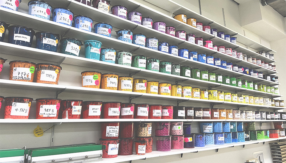 Textiel bedrukken in Amsterdam – werk van Superette
